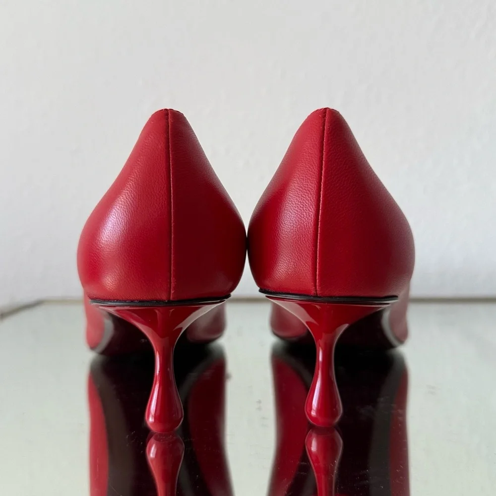 New Jimmy Choo Scarlett 50 Pointed-Toe Lace-Up $1,095 40